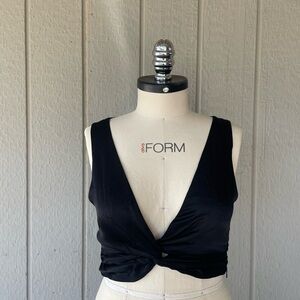 Zara Black Twist Front Tank Top
